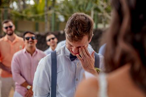 cerimônia de casamento na praia'
