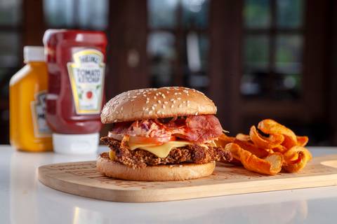 Fotografia delivery hamburguer'