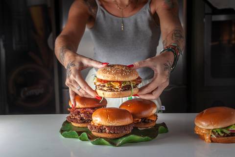 Fotografia Publicitária hamburguer delivery'