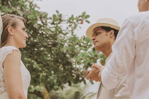 Casamento de Samara e Luiz, Ubatuba. Cerimônia'