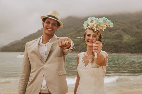 Casamento de Samara e Luiz, Ubatuba. Ensaio pós cerimônia'