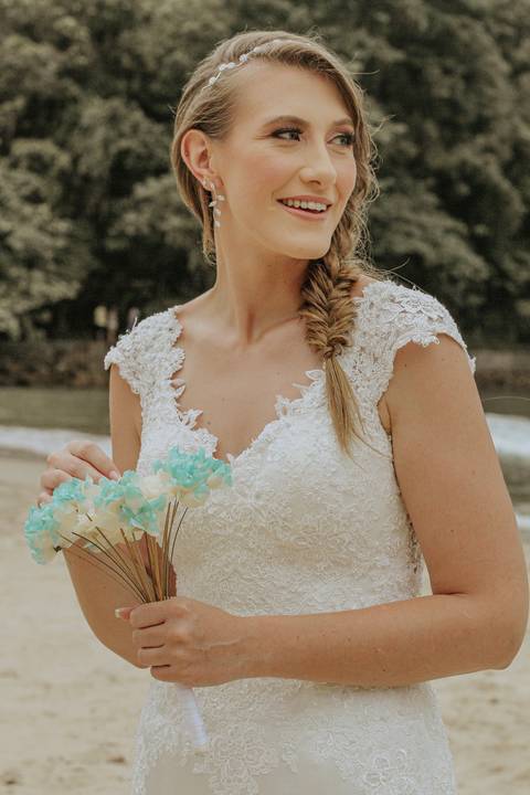 Casamento de Samara e Luiz, Ubatuba. Vestido noiva'