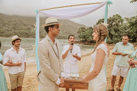 Casamento de Samara e Luiz, Ubatuba. Cerimônia'