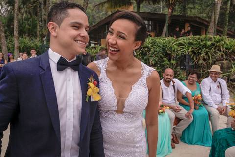 Cerimônia na praia'