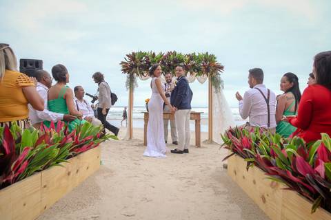 Cerimônia na praia'