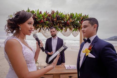 Cerimônia na praia'