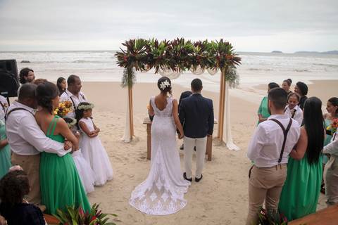 Cerimônia na praia'