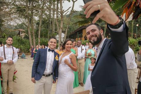 Cerimônia na praia'