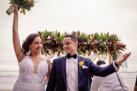 Cerimônia na praia'