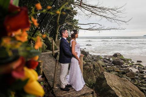 Cerimônia na praia, ensaio'