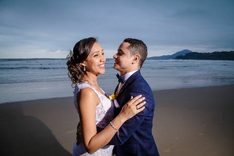 Cerimônia na praia, ensaio'