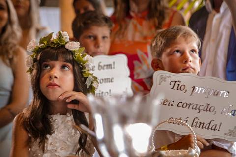 Dama de honra e page'