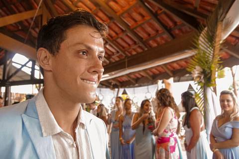 Cerimônia, espectativa do noivo'