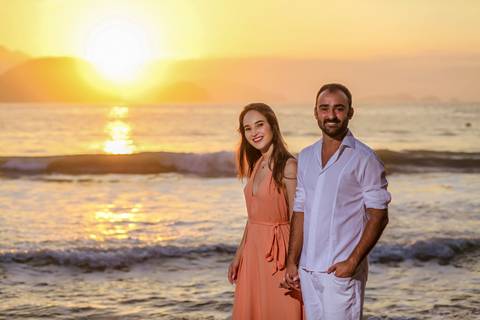 Ensaio casal nascer do sol - Ubatuba'