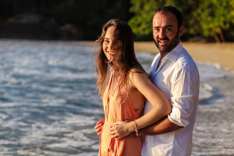 Ensaio casal nascer do sol - Ubatuba'