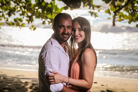 Ensaio casal nascer do sol - Ubatuba, praia do Félix'