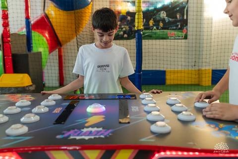 Diversão no jogo eletrônico'