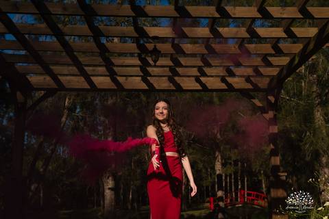 Ensaio 15 anos Diulya - debutante - fotografia de 15 anos - ensaio externo - Chácara Família Fiss - debutante Pelotas - fotógrafo Pelotas - fotografia luz natural - expectativa dos 15 anos - Antonio Rocha Fotografias - fumaça colorida - balão de 15 anos'