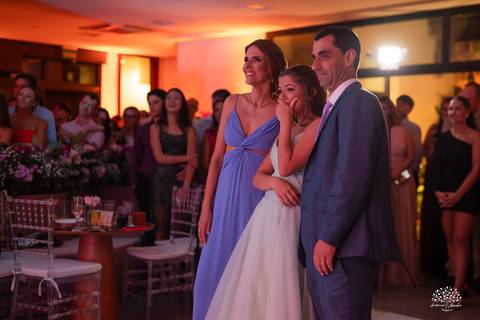 vestido de 15 anos - espaço vida - os saraivas - banda retroverso - flores'