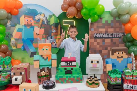 fotógrafo de aniversário infantil - fotografia infantil - festa de 7 anos - Cliff Kids - fotógrafo em Pelotas - fotografia de festa infantil - fotos espontâneas - fotografia de família - aniversário infantil RS - Minecraft - escola mario quintana'