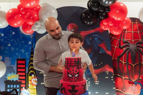 aniversário infantil - festa infantil - Homem-Aranha - salão Cliff Kids - fotografia de aniversário - fotógrafo infantil - festa temática - diversão infantil - parabéns animado - animador Roxito - eventos infantis – fotógrafo de festa infantil – kids'