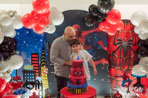 aniversário infantil - festa infantil - Homem-Aranha - salão Cliff Kids - fotografia de aniversário - fotógrafo infantil - festa temática - diversão infantil - parabéns animado - animador Roxito - eventos infantis – fotógrafo de festa infantil – kids'