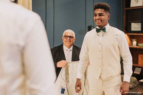 making of noivo arrumando flavio pamplona maringa'