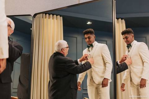 pai ajudando filho making of noivo maringa'