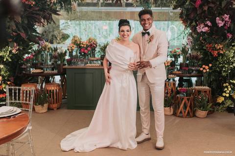 brinde noivos casamento evangelico adventista terno branco domingo manha eden garden'