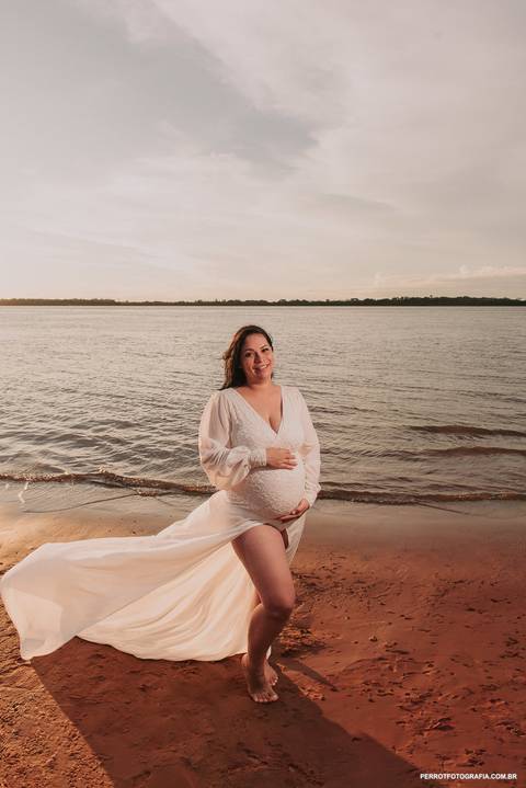 ensaio gestante por do sol no porto'