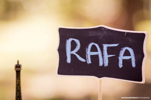 placa escrito rafa'
