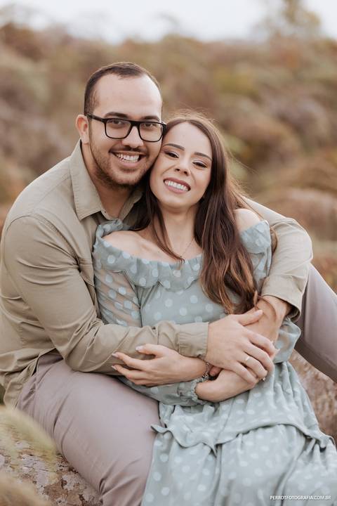 ensaio de pré casamento no morro da Pedra Branca em Ortigueira'