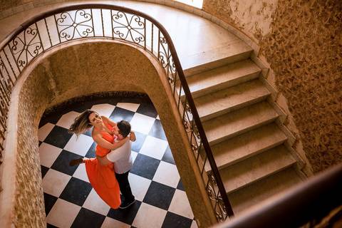 ensaio de pre wedding no castelo eldorado no parana'