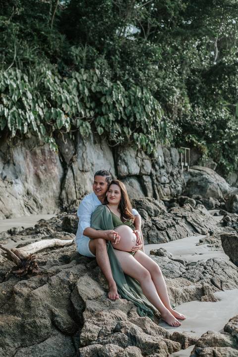 ensaio gestacional na praia
'