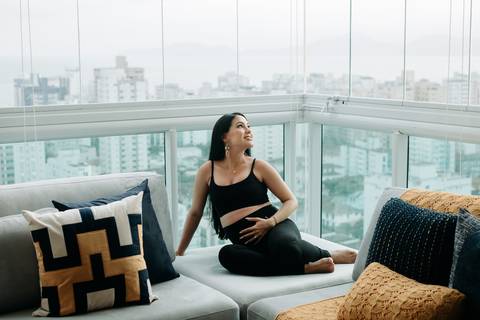 ensaio gestante em casa santos
'