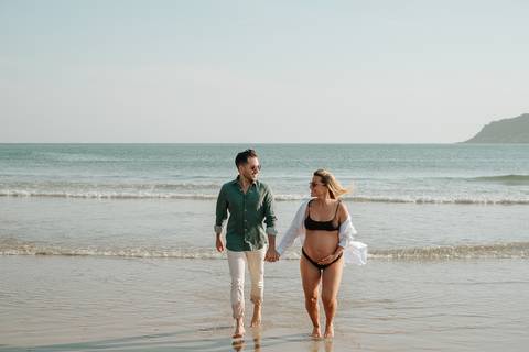 ensaio gestante praia e estudio
'