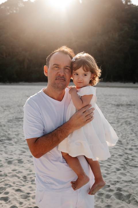ensaio fotográfico de pai e filha'