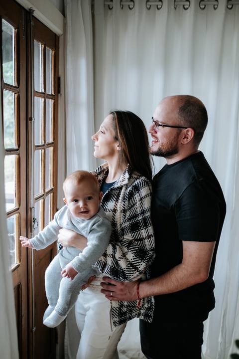 retrato família de acompanhamento'
