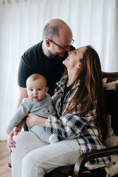 retrato em família em ensaio de acompanhamento'