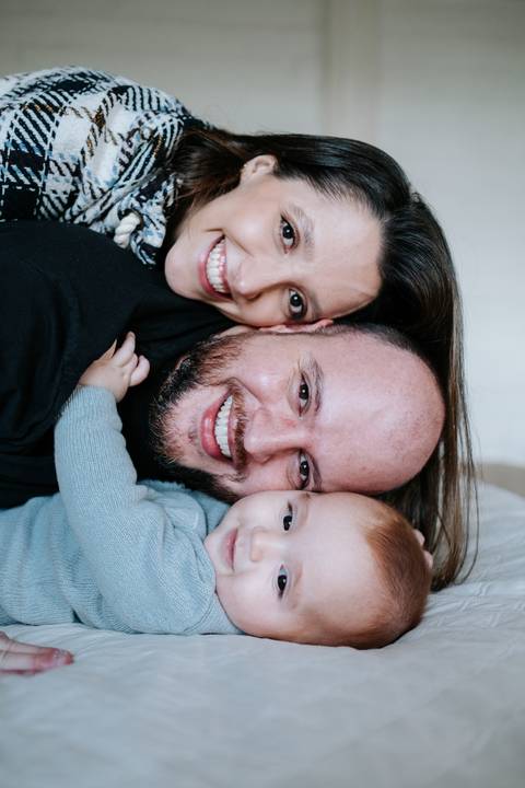 foto criativa para ensaio de acompanhamento'