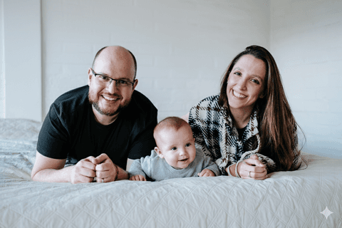 retrato familiar em foto acompanhamento'