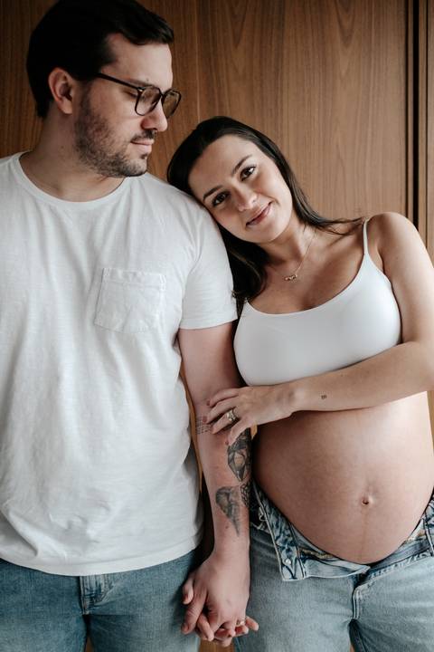 foto de grávida de casal'