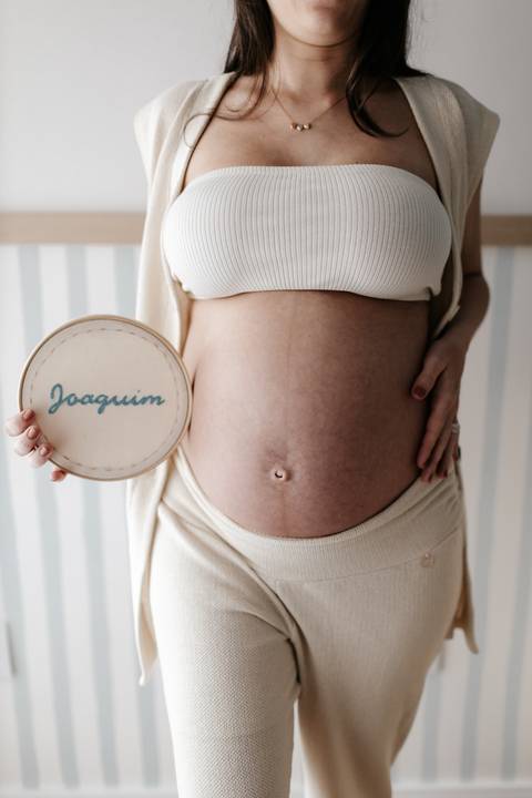 Sessão de fotos grávida da espera de Joaquim'