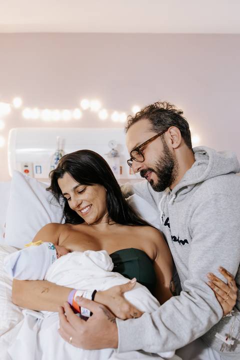 retrato na maternida do Hospital Ana Costa em Santos'