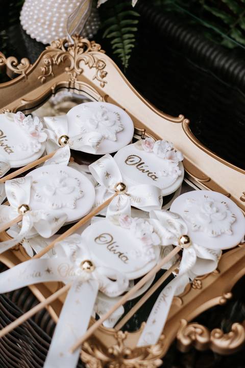 Foto das lembrancinhas personalizadas com o nome 