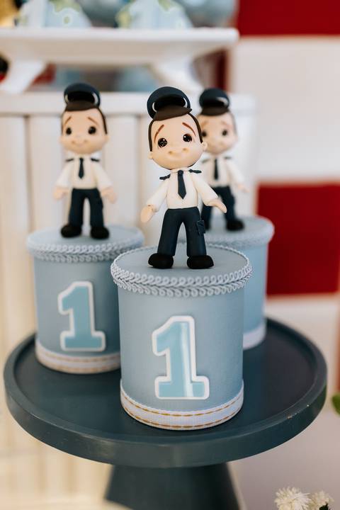 Foto de close da decoração. 
'