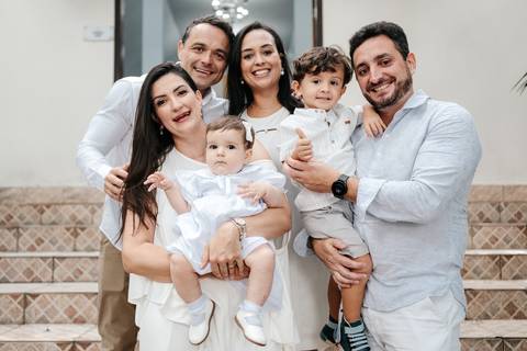 Retrato com os convidados.'