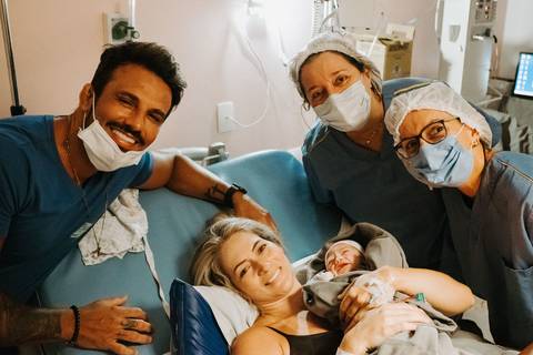 fotografia de parto humanizado em santos'