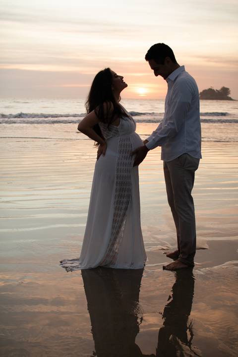 ensaio gestante em santos'