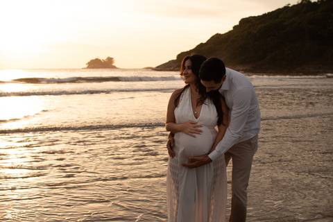 ensaio gestante em santos'